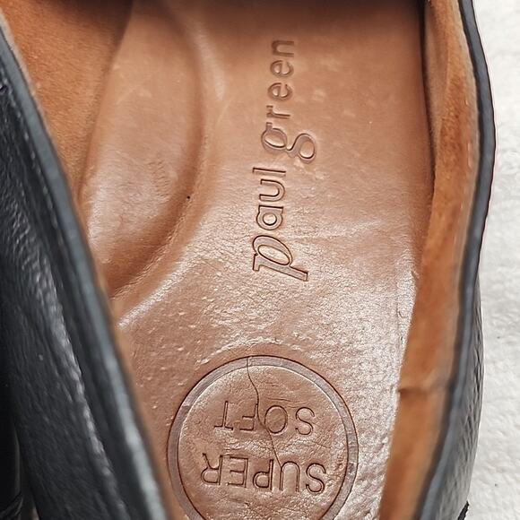 PAUL GREEN STYLE NATALIE PENNY LOAFERS IN BLACK SOFT LEATHER LADIES 5.5 NWOB - Picture 13 of 16